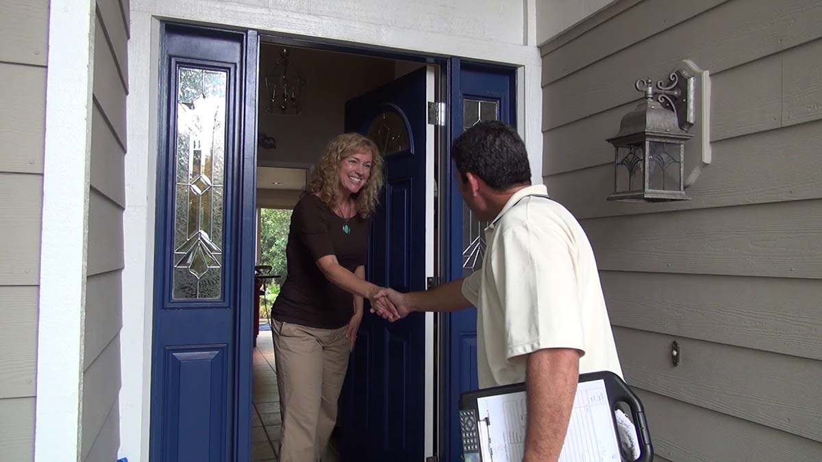 The Greeting Scene For Your Carpet Cleaning Marketing Video