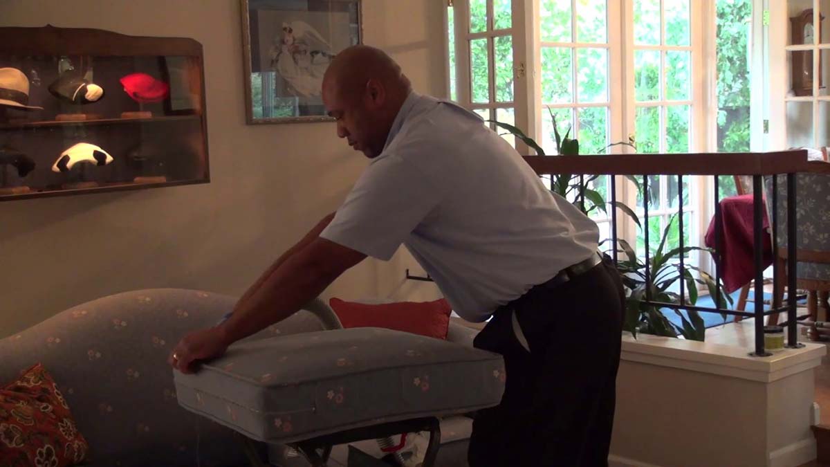 Upholstery Cleaning Scene For Your Carpet Cleaning Marketing Video